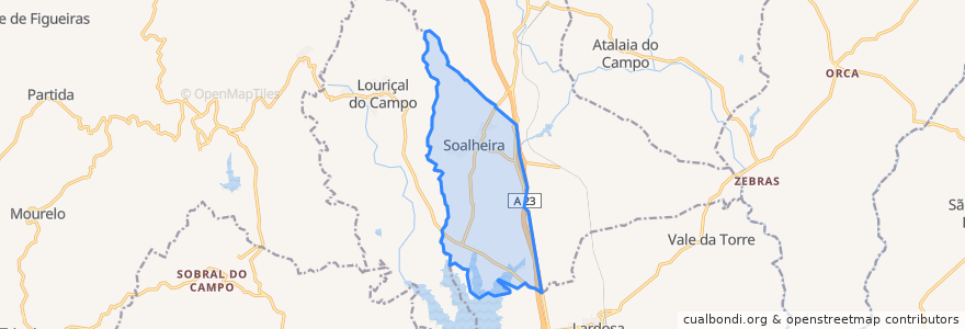 Mapa de ubicacion de Soalheira.