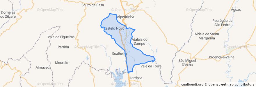 Mapa de ubicacion de Castelo Novo.