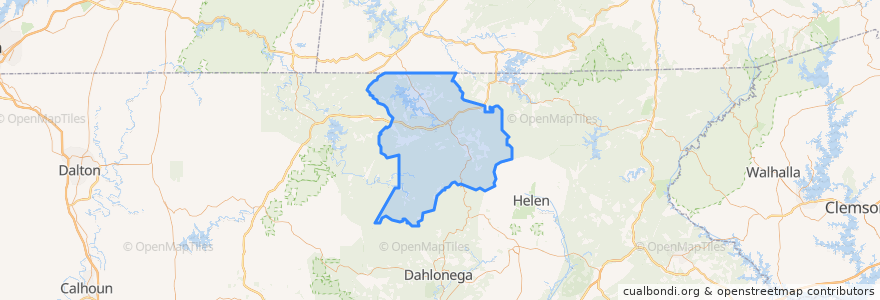 Mapa de ubicacion de Union County.