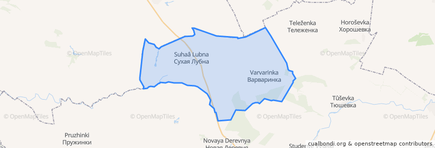 Mapa de ubicacion de Лубновский сельсовет.