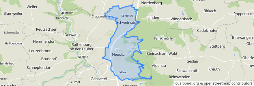 Mapa de ubicacion de Neusitz.