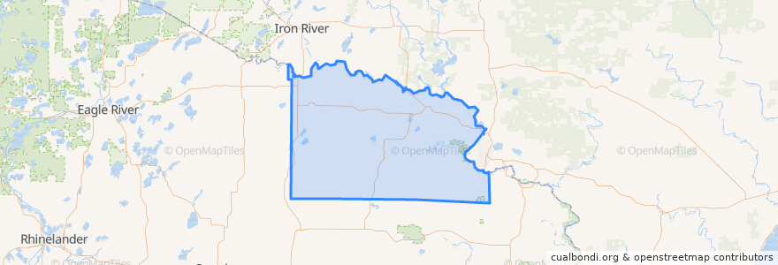 Mapa de ubicacion de Florence County.