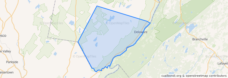 Mapa de ubicacion de Lehman Township.