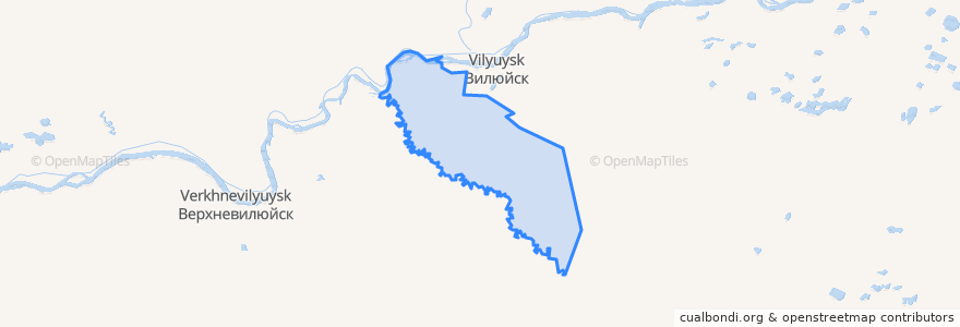 Mapa de ubicacion de Чочунский наслег.