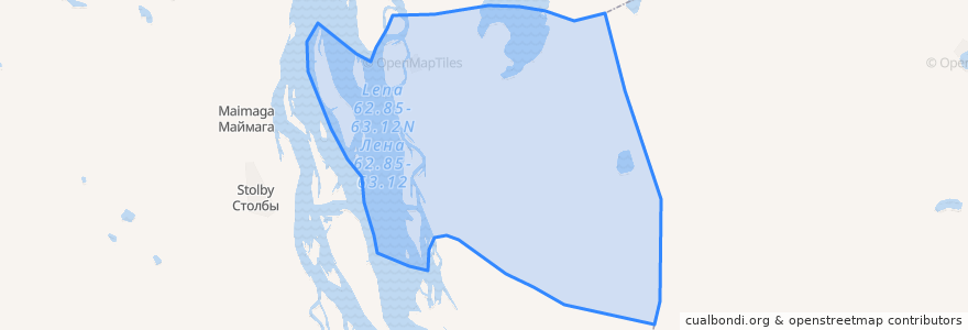 Mapa de ubicacion de Фрунзенский наслег.