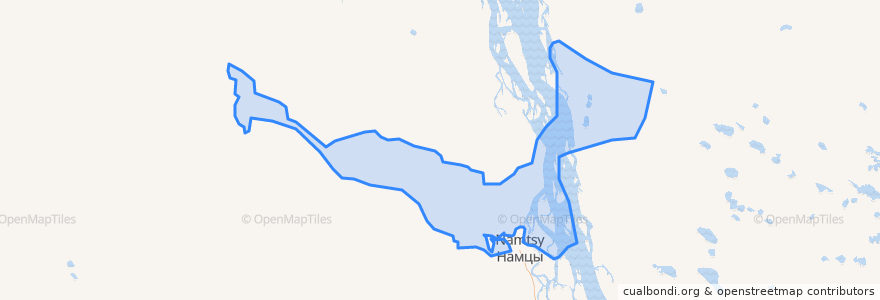 Mapa de ubicacion de Хатын-Арынский наслег.