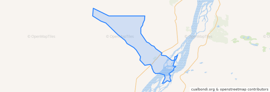 Mapa de ubicacion de Октемский наслег.