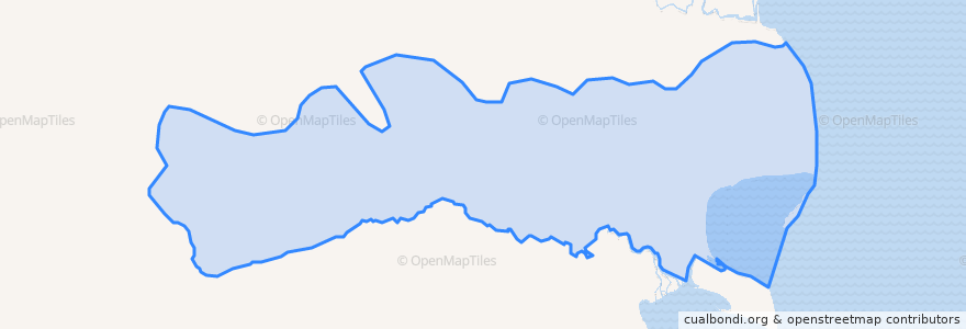 Mapa de ubicacion de сельское поселение Оссора.