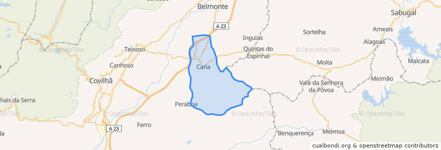 Mapa de ubicacion de Caria.