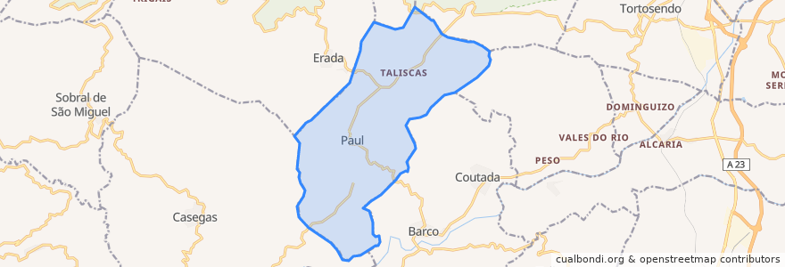 Mapa de ubicacion de Paul.