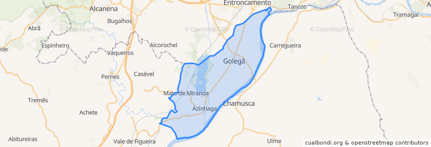 Mapa de ubicacion de Golegã.