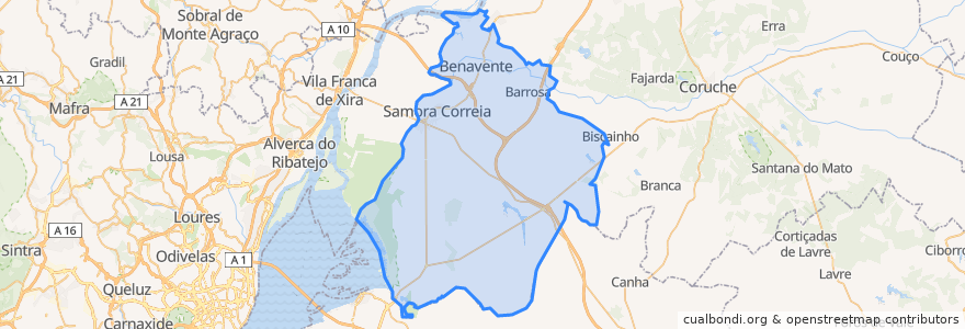 Mapa de ubicacion de Benavente.