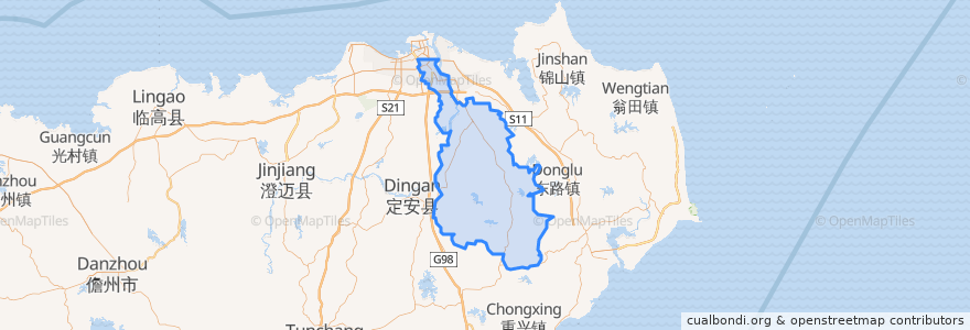 Mapa de ubicacion de 충산구.