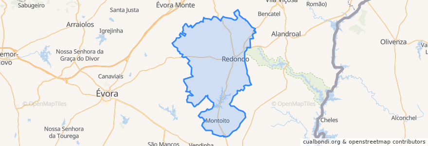 Mapa de ubicacion de Redondo.