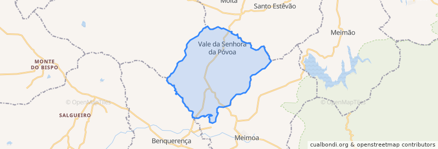 Mapa de ubicacion de Vale da Senhora da Póvoa.