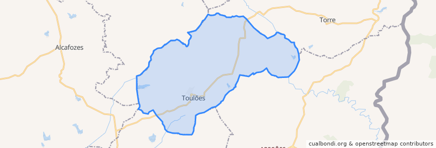 Mapa de ubicacion de Toulões.