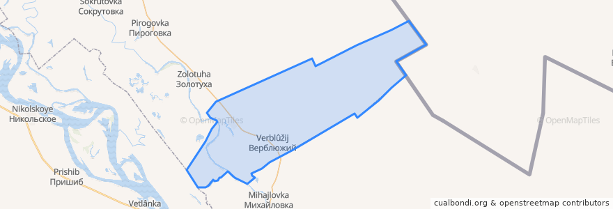 Mapa de ubicacion de Удаченский сельсовет.