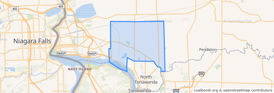 Mapa de ubicacion de Wheatfield Town.