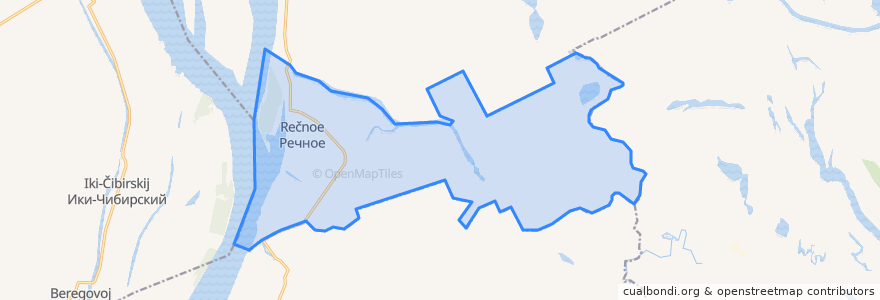 Mapa de ubicacion de Речновский сельсовет.