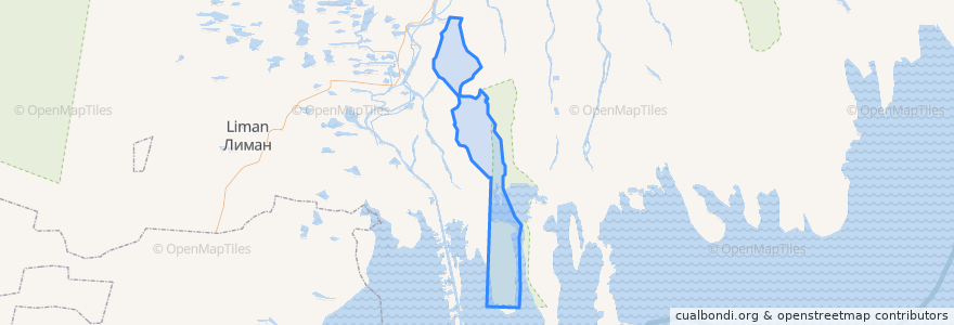 Mapa de ubicacion de Чулпанский сельсовет.