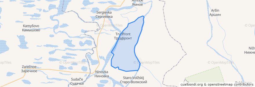 Mapa de ubicacion de сельское поселение Село Трудфронт.