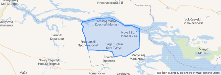 Mapa de ubicacion de Багатугтунское сельское поселение.