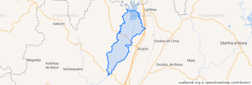 Mapa de ubicacion de Póvoa de Rio de Moinhos e Cafede.