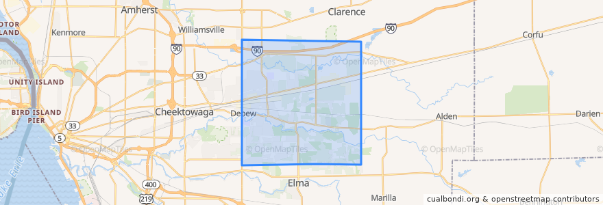 Mapa de ubicacion de Lancaster Town.