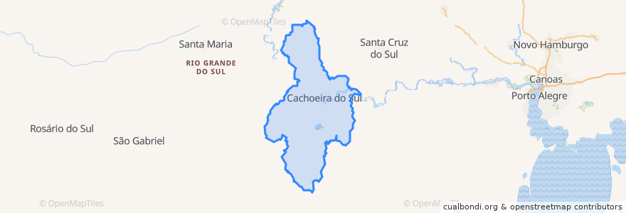 Mapa de ubicacion de Região Geográfica Imediata de Cachoeira do Sul.