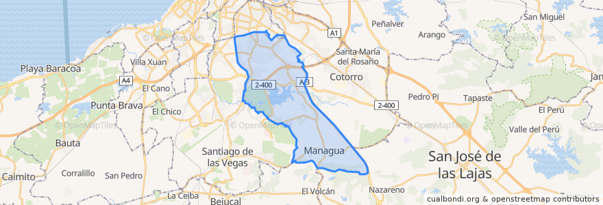 Mapa de ubicacion de Arroyo Naranjo.