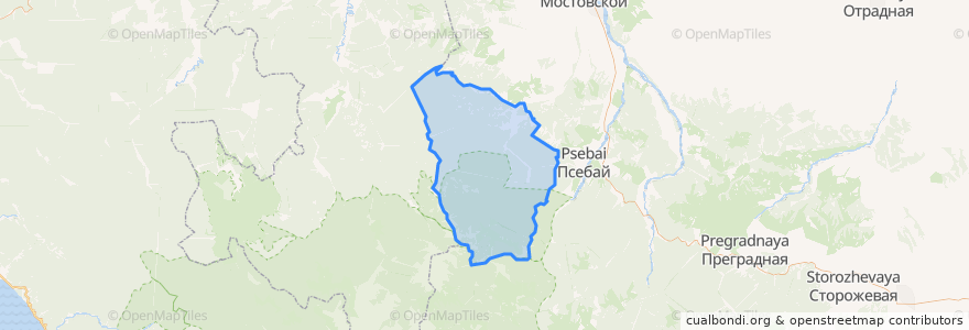 Mapa de ubicacion de Баговское сельское поселение.