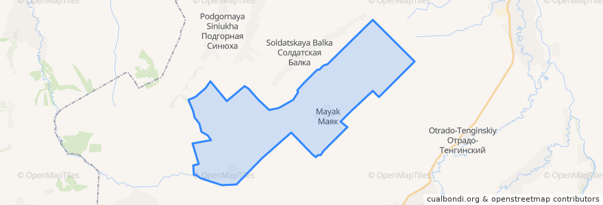 Mapa de ubicacion de Маякское сельское поселение.