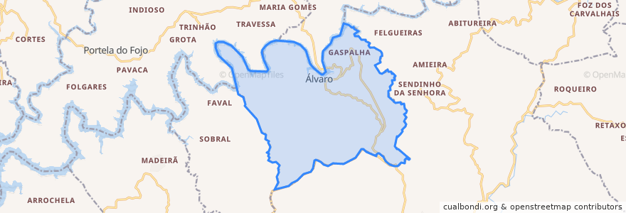 Mapa de ubicacion de Álvaro.