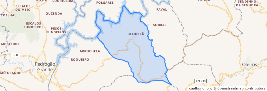 Mapa de ubicacion de Madeirã.