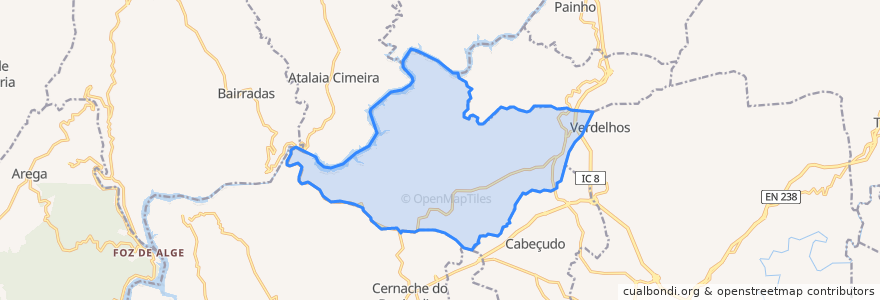 Mapa de ubicacion de Castelo.