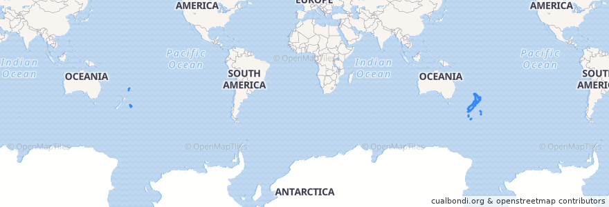 Mapa de ubicacion de New Zealand / Aotearoa.