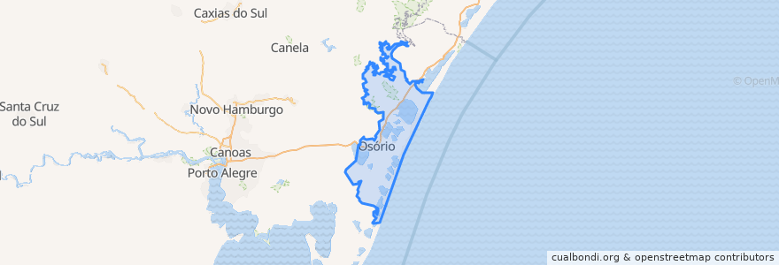 Mapa de ubicacion de Região Geográfica Imediata de Tramandaí - Osório.