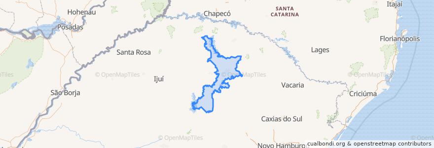 Mapa de ubicacion de Região Geográfica Imediata de Passo Fundo.