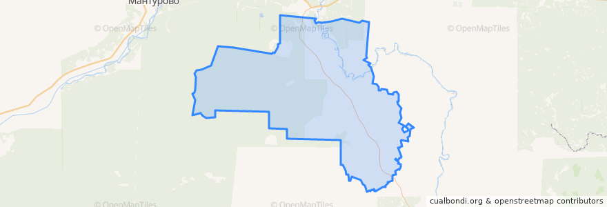 Mapa de ubicacion de Ивановское сельское поселение.