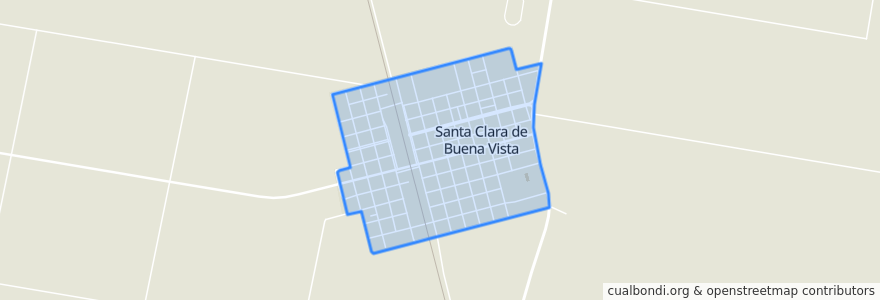 Mapa de ubicacion de Santa Clara de Buena Vista.