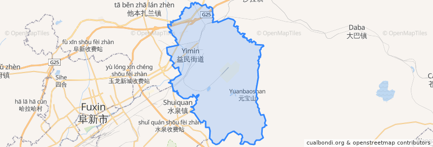 Mapa de ubicacion de 新邱区.