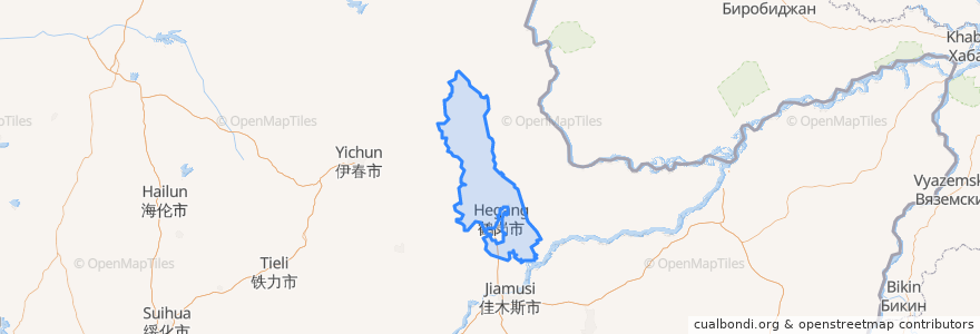 Mapa de ubicacion de 东山区.