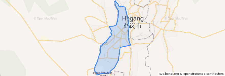 Mapa de ubicacion de Gongnong.