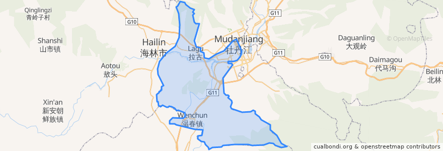 Mapa de ubicacion de 西安区.