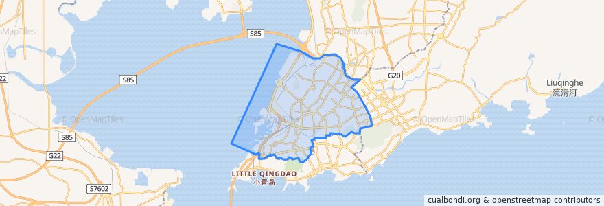 Mapa de ubicacion de 市北区.