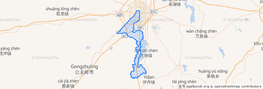 Mapa de ubicacion de 朝阳区.