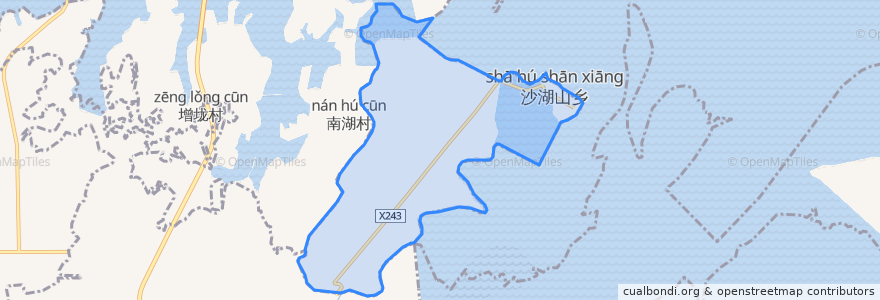 Mapa de ubicacion de 沙湖山管理处.