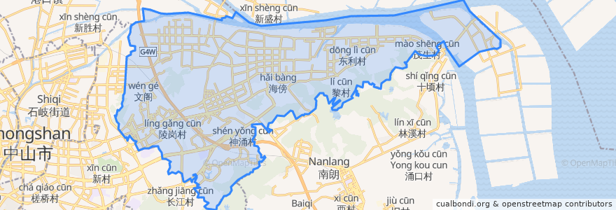 Mapa de ubicacion de Torch Hi-tech Industrial Development Zone Subdistrict.