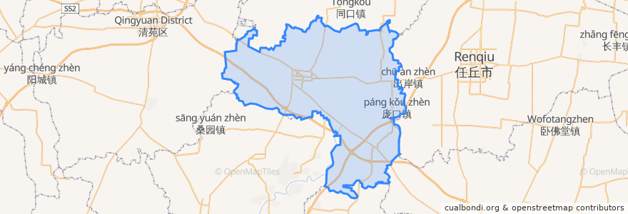 Mapa de ubicacion de 高阳县.