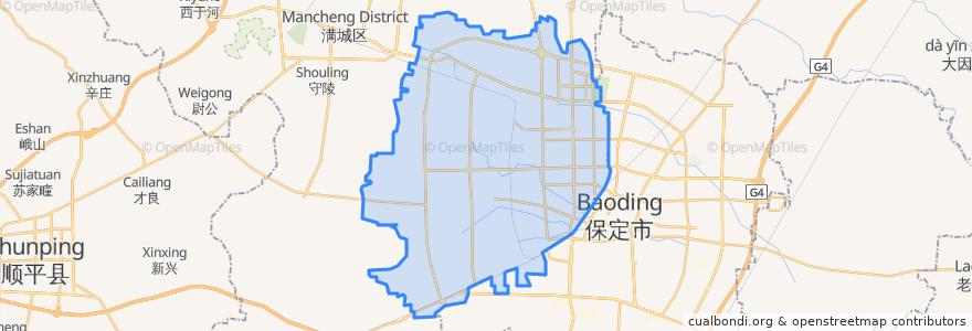 Mapa de ubicacion de Jingxiu District.